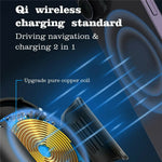 LDNIO MW21-1 15W Wireless Charging Car Mount Automatic Electric Clamping Auto-Grip Phone Holder with Suction Cup Base