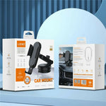 LDNIO MW21-1 15W Wireless Charging Car Mount Automatic Electric Clamping Auto-Grip Phone Holder with Suction Cup Base