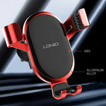 LDNIO MG01 Gravity Car Phone Holder 360 Degree Rotation Auto Lock Air Vent Mount for 4.7-7 Inch Smartphones