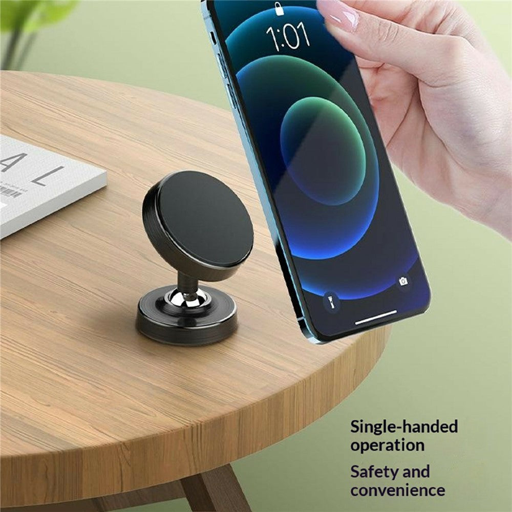 LDNIO MG08 Mini Magnetic Car Phone Holder 360 Degree Rotation Universal Desktop Car Mount Stand