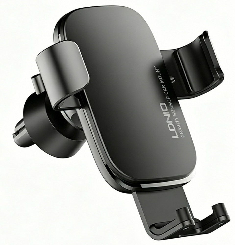 LDNIO MG10 Gravity Sensor Car Phone Holder Air Vent Mount 360 Degree Rotation Auto Lock Phone Mount for 4.7-7 Inch Smartphones