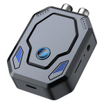 W25 Bluetooth-compatible 5.4 Audio Transceiver with AUX + RCA Dual Port & TF Card Slot Car Audio Adapter for Speakers