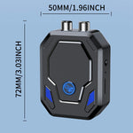 W25 Bluetooth-compatible 5.4 Audio Transceiver with AUX + RCA Dual Port & TF Card Slot Car Audio Adapter for Speakers