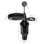 Magnetic Wireless Charging Car Phone Mount with Expandable Cup Holder Tray
