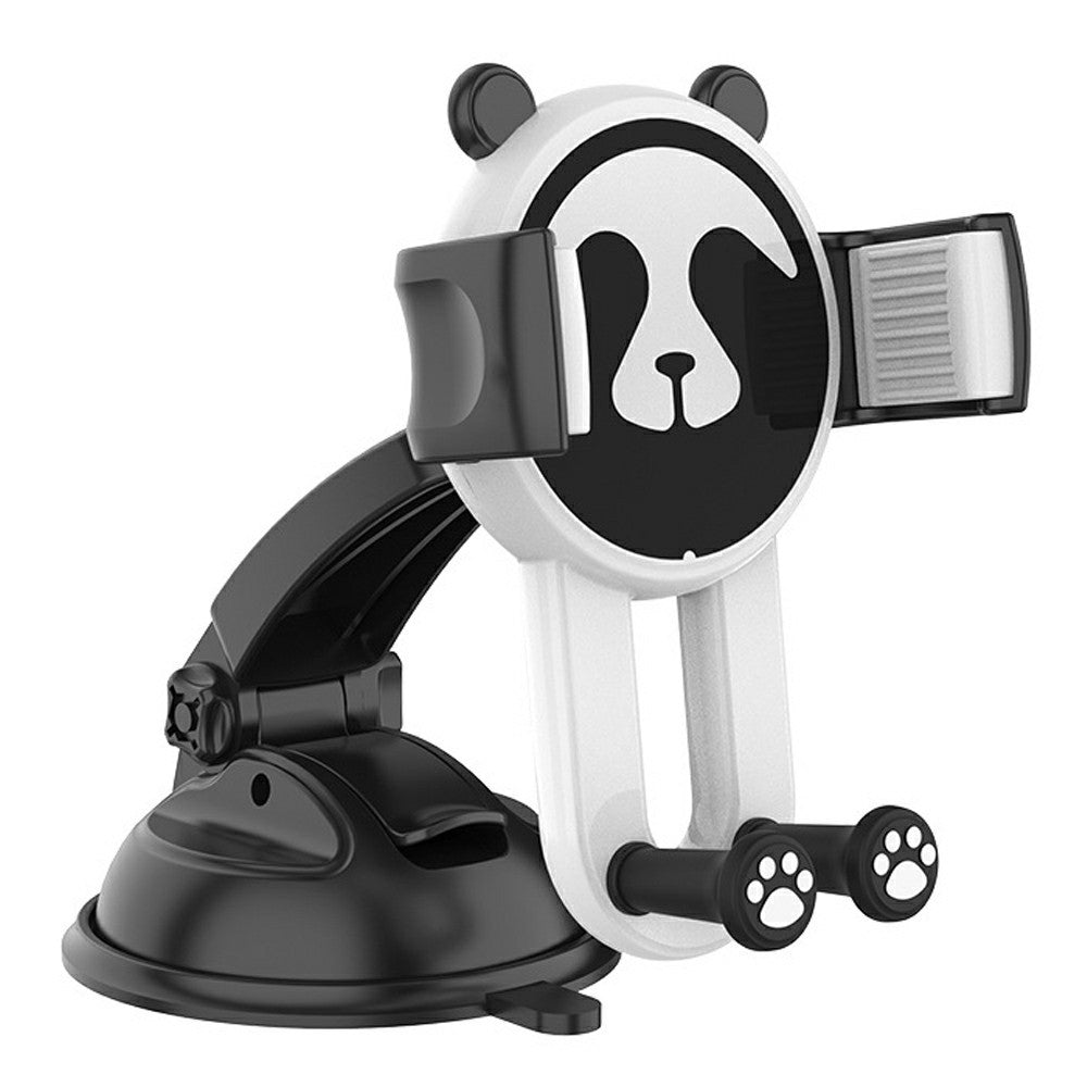 Panda Car Suction Cup Phone Mount 360° Rotation Vacuum Suction Cup Holder for Car Dashboard Windshield