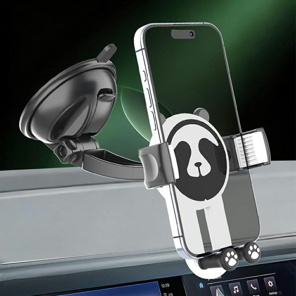 Panda Car Suction Cup Phone Mount 360° Rotation Vacuum Suction Cup Holder for Car Dashboard Windshield