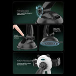 Panda Car Suction Cup Phone Mount 360° Rotation Vacuum Suction Cup Holder for Car Dashboard Windshield