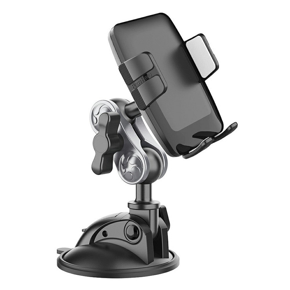 X271 Series Suction Cup Cell Phone Mount 360 Degree Rotation Aluminum Alloy Car Phone Holder for Dashboard Windshield