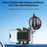 X271 Series Suction Cup Cell Phone Mount 360 Degree Rotation Aluminum Alloy Car Phone Holder for Dashboard Windshield