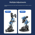 X271 Series Suction Cup Cell Phone Mount 360 Degree Rotation Aluminum Alloy Car Phone Holder for Dashboard Windshield