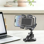 X271 Series Suction Cup Cell Phone Mount 360 Degree Rotation Aluminum Alloy Car Phone Holder for Dashboard Windshield