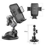 X271 Series Suction Cup Cell Phone Mount 360 Degree Rotation Aluminum Alloy Car Phone Holder for Dashboard Windshield