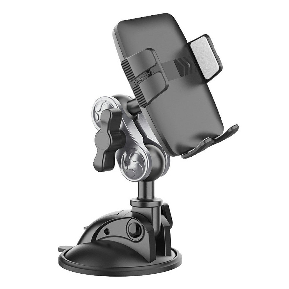 X271 Series Suction Cup Cell Phone Mount 360 Degree Rotation Aluminum Alloy Car Phone Holder for Dashboard Windshield