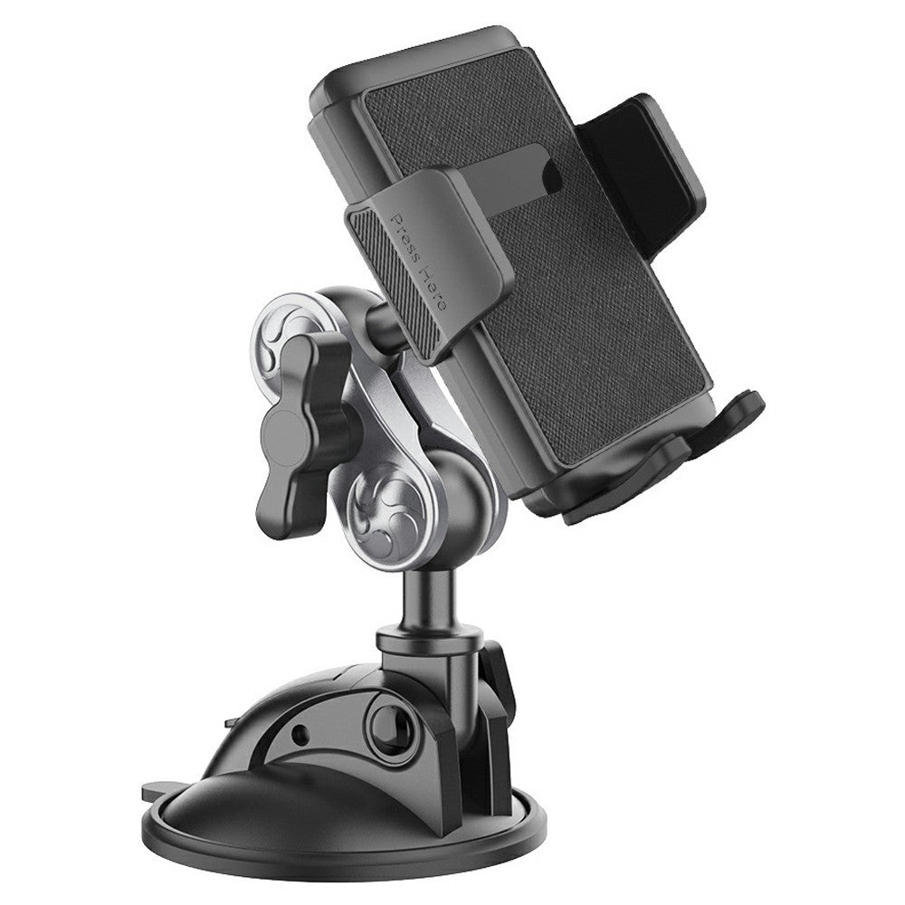 X271 Series Suction Cup Cell Phone Mount 360 Degree Rotation Aluminum Alloy Car Phone Holder for Dashboard Windshield