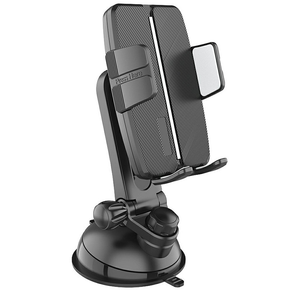 Car Phone Mount 360 Degree Rotation Vacuum Suction One Click Release Stand for Windshield Dashboard