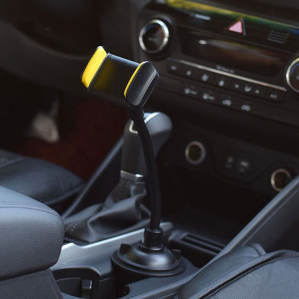 Long Arm Car Cup Holder Phone Bracket Flexible Hose Universal Cellphone Stand