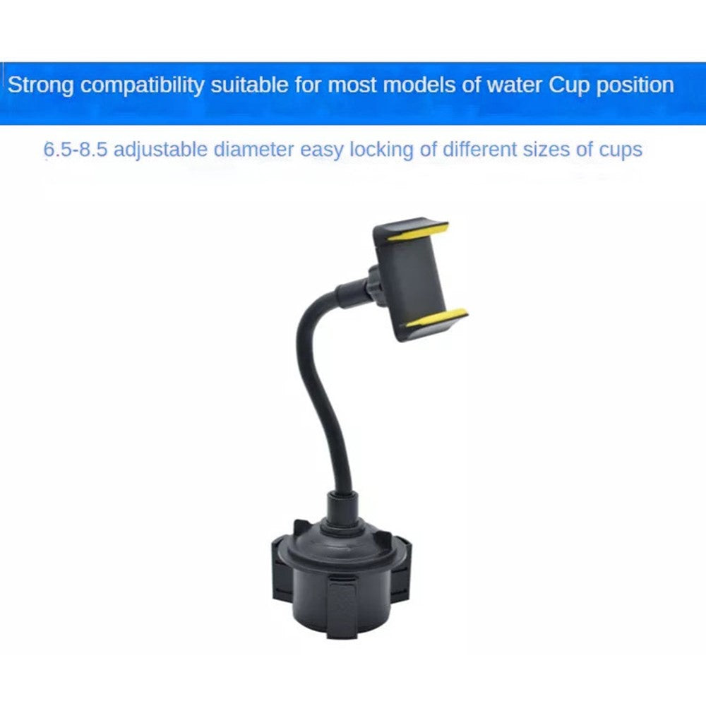 Long Arm Car Cup Holder Phone Bracket Flexible Hose Universal Cellphone Stand