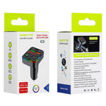 PDF18 PD 25W+QC3.0 Car Charger Bluetooth-compatible MP3 Player Car Charger Adapter Support Hands-Free Calls U-Disk Lossless Sound Quality