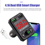 A6 BT FM Transmitter Car Charger with 2 USB Ports Car MP3 Player Supports U Disk, TF Card, Bluetooth-compatible Hands-Free Calling