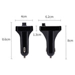 A6 BT FM Transmitter Car Charger with 2 USB Ports Car MP3 Player Supports U Disk, TF Card, Bluetooth-compatible Hands-Free Calling