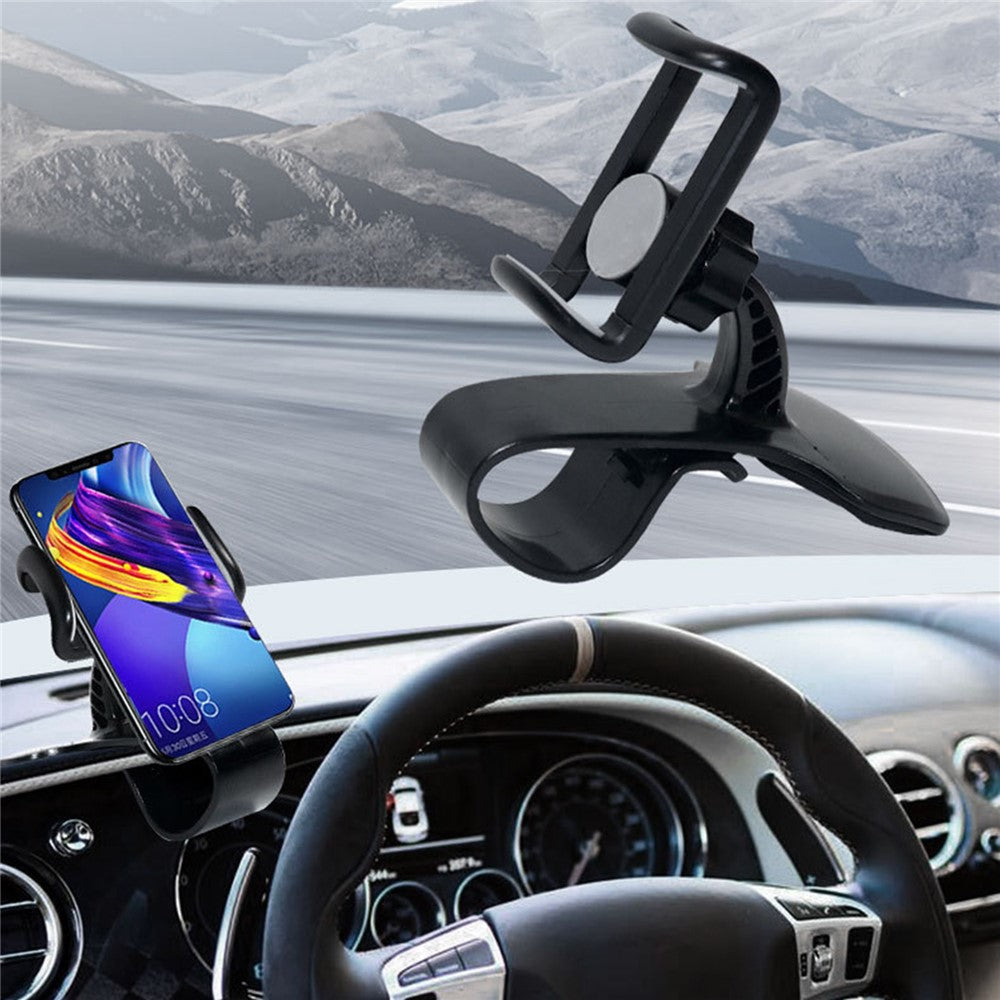 Universal Car Dashboard HUD Clip Phone Holder Rotatable Mobile Phone Stand Bracket with Air Vent Clip