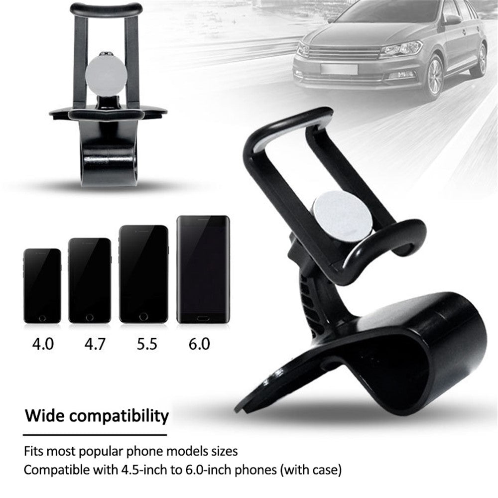 Universal Car Dashboard HUD Clip Phone Holder Rotatable Mobile Phone Stand Bracket with Air Vent Clip