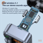 T16 PD 30W Car Charger Bluetooth-compatible MP3 Player FM Transmitter Charger Adapter with LED Screen