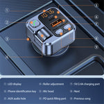T16 PD 30W Car Charger Bluetooth-compatible MP3 Player FM Transmitter Charger Adapter with LED Screen