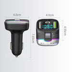GZ01 Bluetooth-compatible 5.3 Hands-free Call U-disk MP3 Music Player Type-C + Dual USB Car Charger