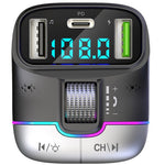 GZ01 Bluetooth-compatible 5.3 Hands-free Call U-disk MP3 Music Player Type-C + Dual USB Car Charger