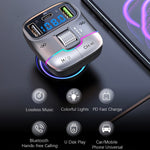 GZ01 Bluetooth-compatible 5.3 Hands-free Call U-disk MP3 Music Player Type-C + Dual USB Car Charger