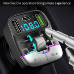 GZ01 Bluetooth-compatible 5.3 Hands-free Call U-disk MP3 Music Player Type-C + Dual USB Car Charger