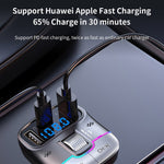 GZ01 Bluetooth-compatible 5.3 Hands-free Call U-disk MP3 Music Player Type-C + Dual USB Car Charger