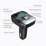 GZ01 Bluetooth-compatible 5.3 Hands-free Call U-disk MP3 Music Player Type-C + Dual USB Car Charger
