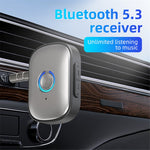 W1 Hands Free AUX Car Bluetooth-compatible Receiver Portable Mini BT 5.3 Receiver Car Audio Adapter