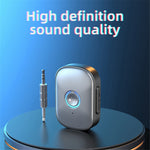 W1 Hands Free AUX Car Bluetooth-compatible Receiver Portable Mini BT 5.3 Receiver Car Audio Adapter