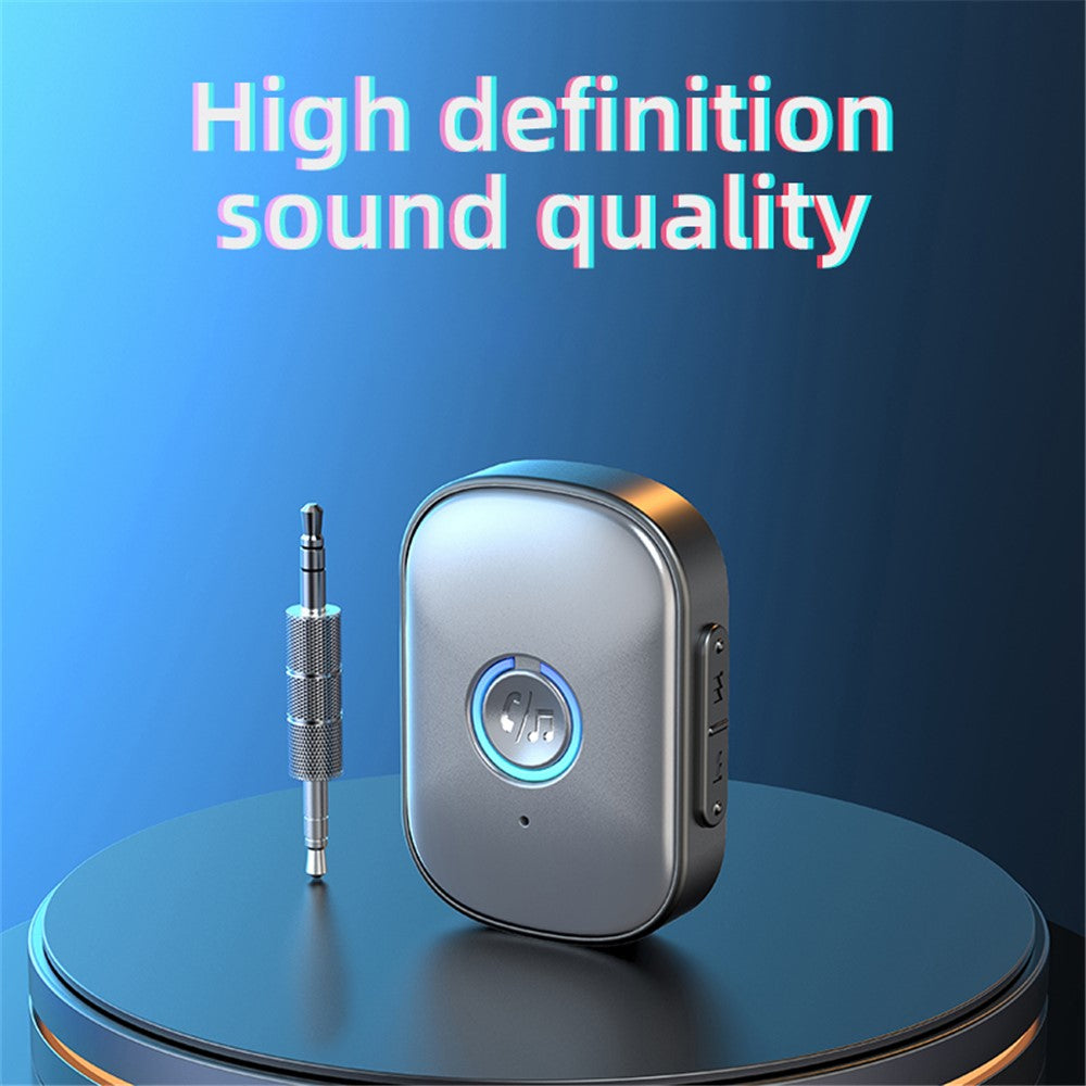 W1 Hands Free AUX Car Bluetooth-compatible Receiver Portable Mini BT 5.3 Receiver Car Audio Adapter