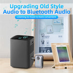 W2 Håndfri AUX Bil Bluetooth-kompatibel Modtager Bærbar BT 5.3 Bilstereo Adapter med Type-C Indgang, TF Kortslot