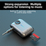 W2 Håndfri AUX Bil Bluetooth-kompatibel Modtager Bærbar BT 5.3 Bilstereo Adapter med Type-C Indgang, TF Kortslot