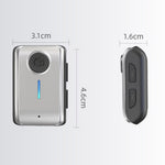 W2 Håndfri AUX Bil Bluetooth-kompatibel Modtager Bærbar BT 5.3 Bilstereo Adapter med Type-C Indgang, TF Kortslot