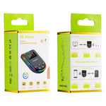 Q5 2-in-1 Bluetooth-compatible 5.3 Audio Adapter with Audio Receiver/Transmitter, Car MP3 Player with Colorful Ambient Light