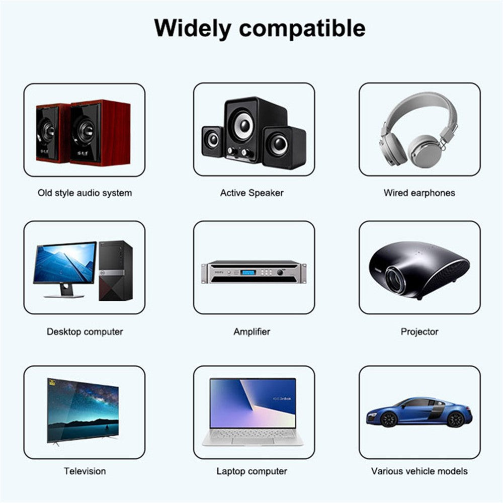 Q5 2-in-1 Bluetooth-compatible 5.3 Audio Adapter with Audio Receiver/Transmitter, Car MP3 Player with Colorful Ambient Light
