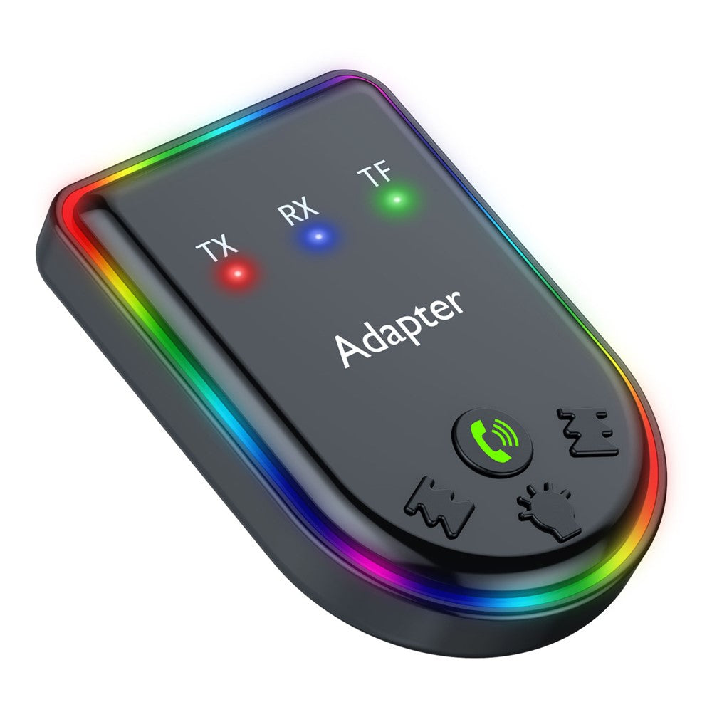 Q6 Portable Mini 2-in-1 Bluetooth-compatible 5.3 MP3 Player Car Audio Adapter Support Receiver / Transmitter