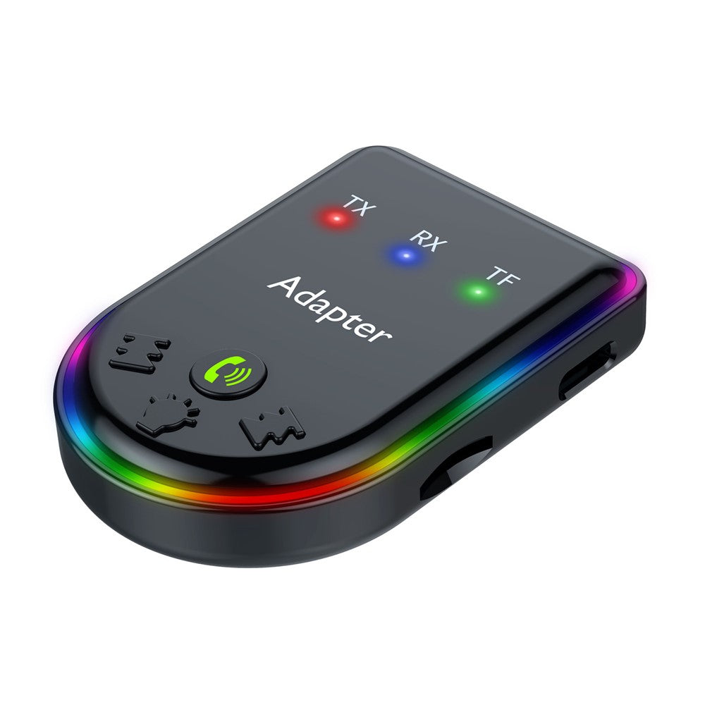 Q6 Portable Mini 2-in-1 Bluetooth-compatible 5.3 MP3 Player Car Audio Adapter Support Receiver / Transmitter