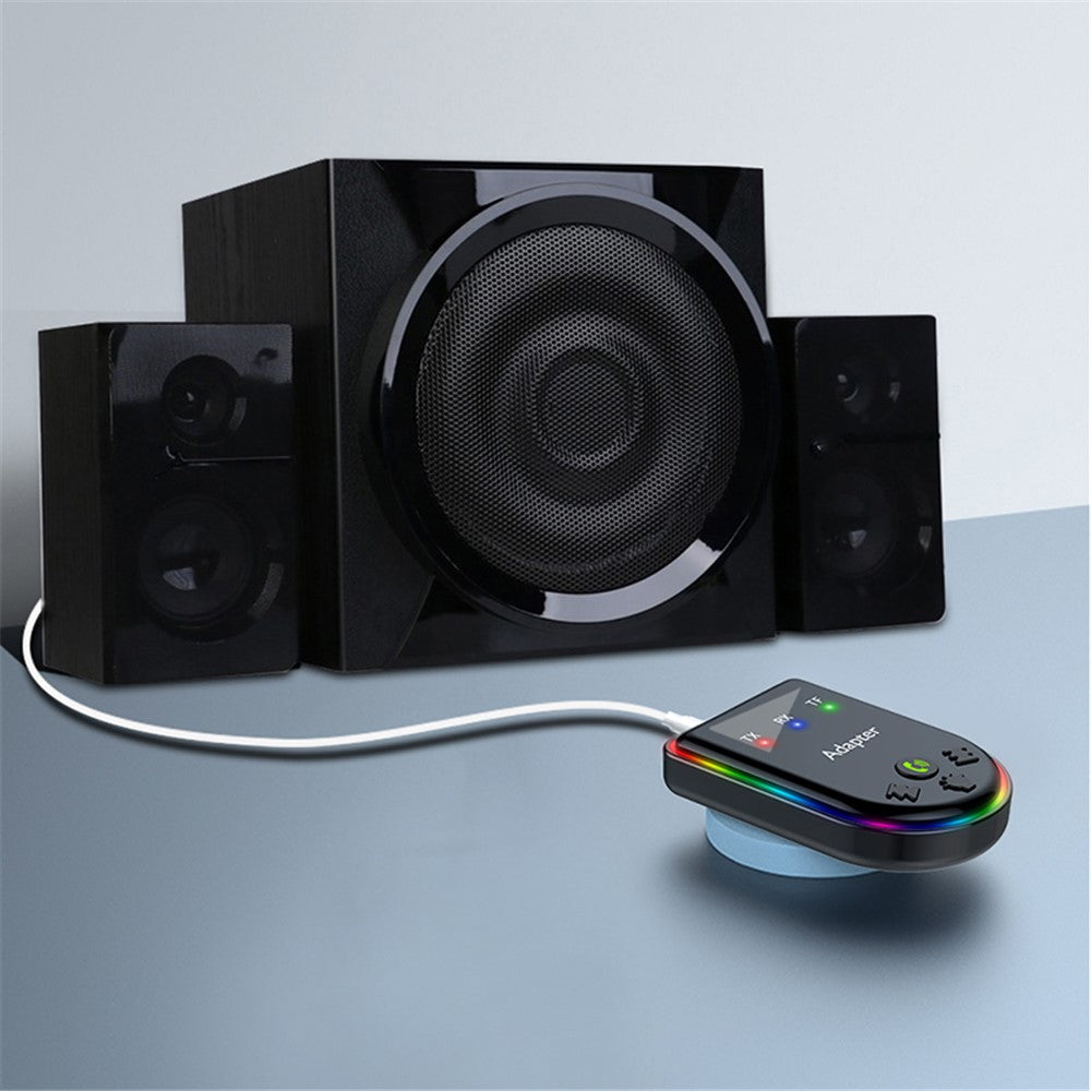 Q6 Portable Mini 2-in-1 Bluetooth-compatible 5.3 MP3 Player Car Audio Adapter Support Receiver / Transmitter