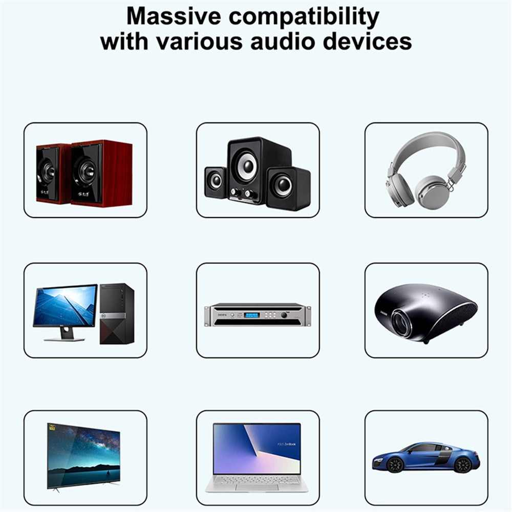 Q6 Portable Mini 2-in-1 Bluetooth-compatible 5.3 MP3 Player Car Audio Adapter Support Receiver / Transmitter