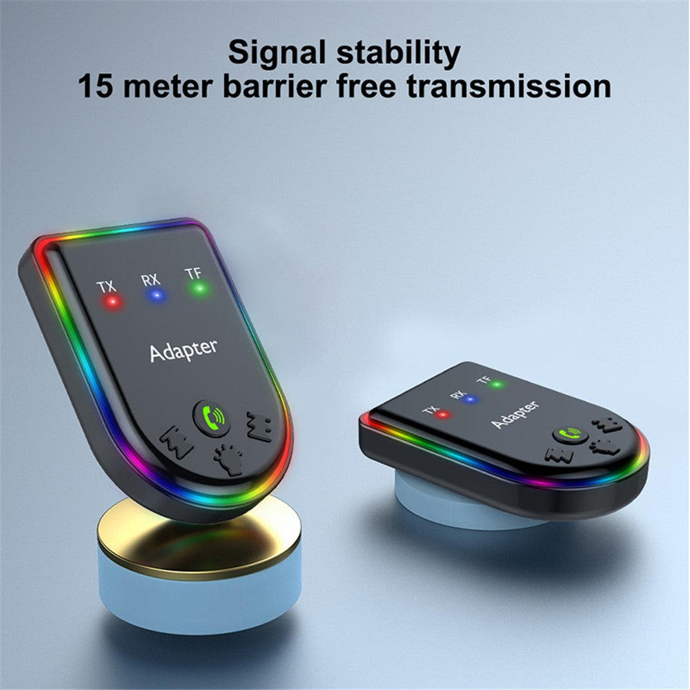 Q6 Portable Mini 2-in-1 Bluetooth-compatible 5.3 MP3 Player Car Audio Adapter Support Receiver / Transmitter
