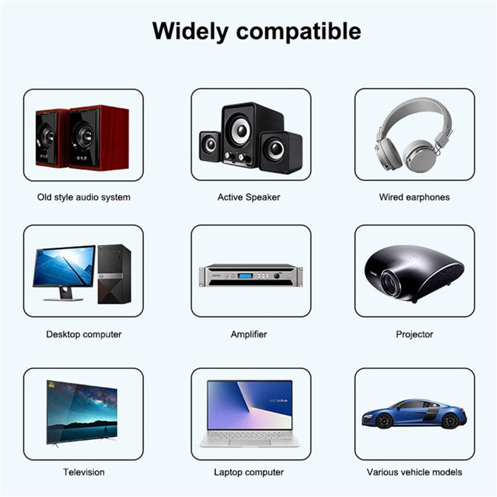 Q7 Bærbar Digital Skærm Bluetooth-kompatibel 5.3 MP3-afspiller 2-i-1 Modtager/Sender Bil Audio Adapter