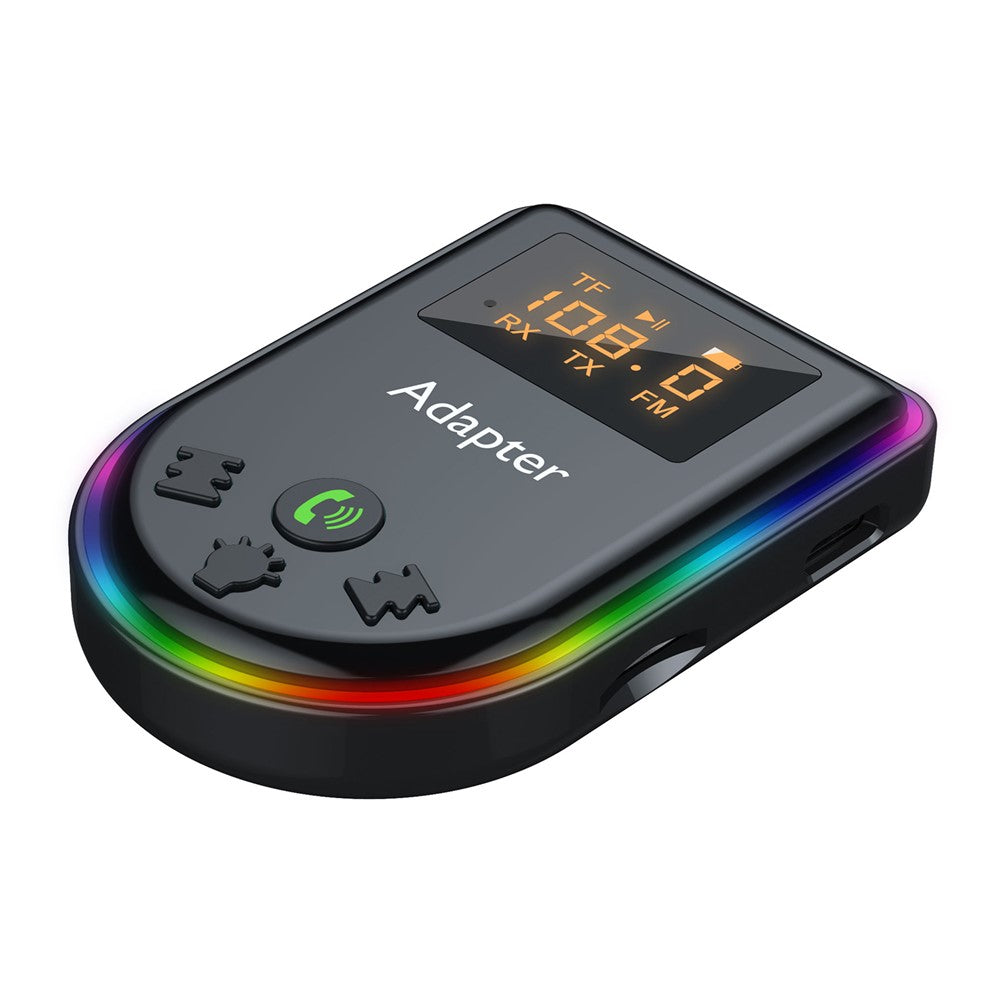 Q7 Bærbar Digital Skærm Bluetooth-kompatibel 5.3 MP3-afspiller 2-i-1 Modtager/Sender Bil Audio Adapter