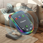 Q4 2-in-1 TX / RX Adapter Bluetooth-compatible 5.3 Car MP3 Player with Light